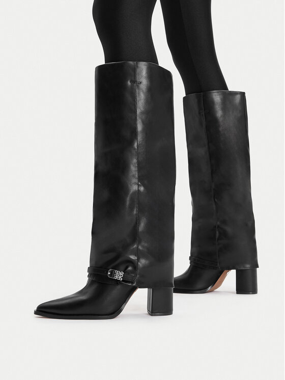 Nine West Kozaki Nine West CEO-ABRA-01 Czarny