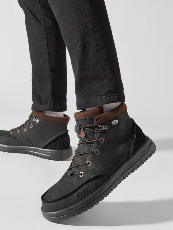 Hey Dude Trzewiki Hey Dude Bradley Boot Leather 40189-001 Czarny