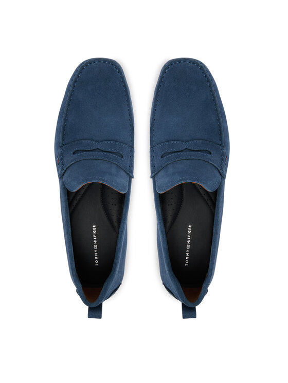 Tommy Hilfiger Mokasyny Tommy Hilfiger Core Hilfiegr Suede Driver FM0FM05789 Niebieski
