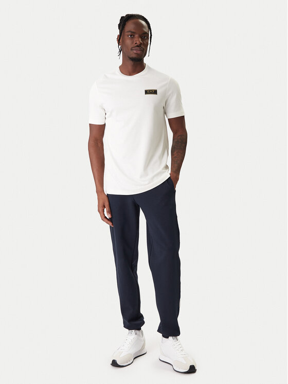 EA7 Emporio Armani EA7 Emporio Armani Camiseta 7M001331 AF13739 U0004 Écru Regular Fit