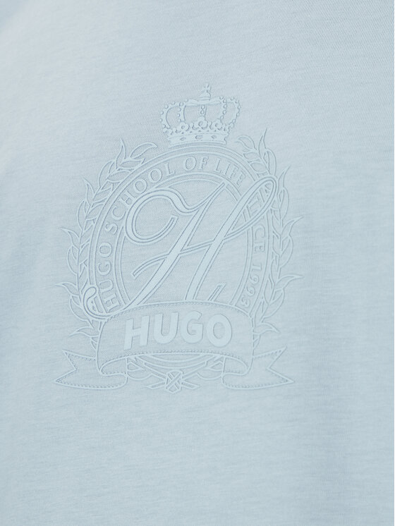 HUGO HUGO Marškinėliai 50538246 Žydra Regular Fit