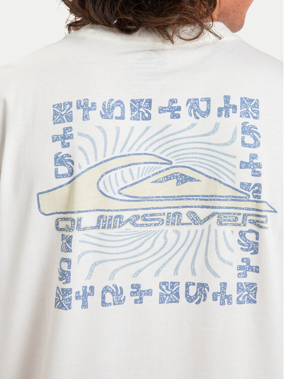 Quiksilver Quiksilver Camiseta Evo Border Lines EQYZT08191 Blanco Regular Fit