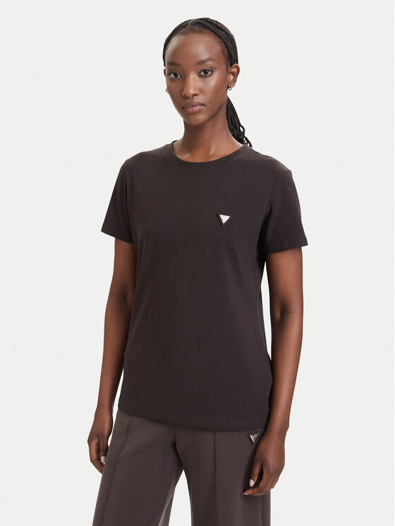 Guess Guess Camiseta V4YI09 J1314 Marrón oscuro Regular Fit