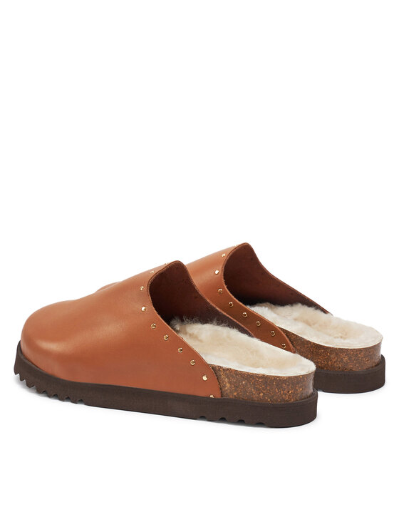 Scholl Шльопанці Scholl Fae Studs F30938 Коричневий