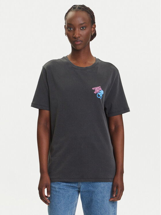 Tommy Jeans Tommy Jeans T-shirt Neon DW0DW21358 Grigio Relaxed Fit