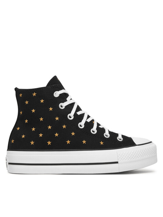 Converse Кеди Converse Chuck Taylor All Star Lift Platform Embroidered Stars A16113C Чорний