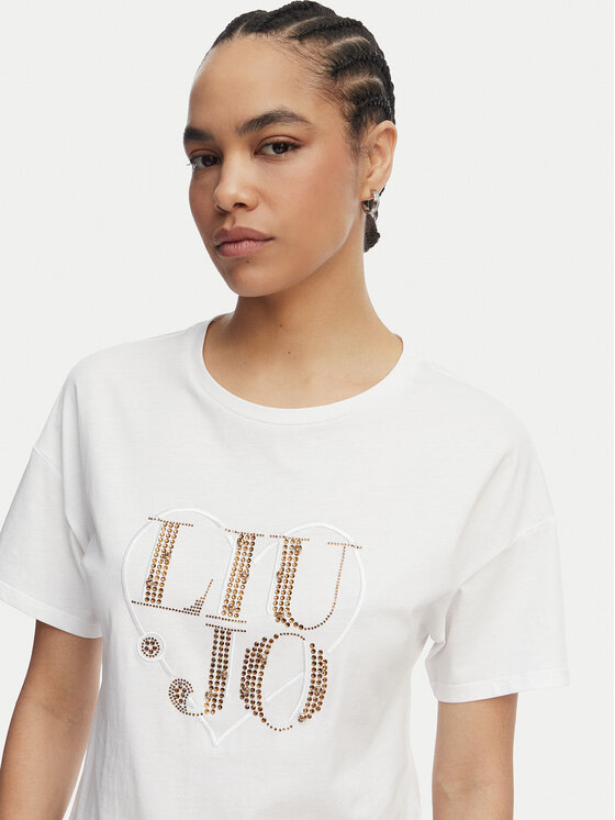 Liu Jo Liu Jo Camiseta WA6489 JS923 Blanco Regular Fit