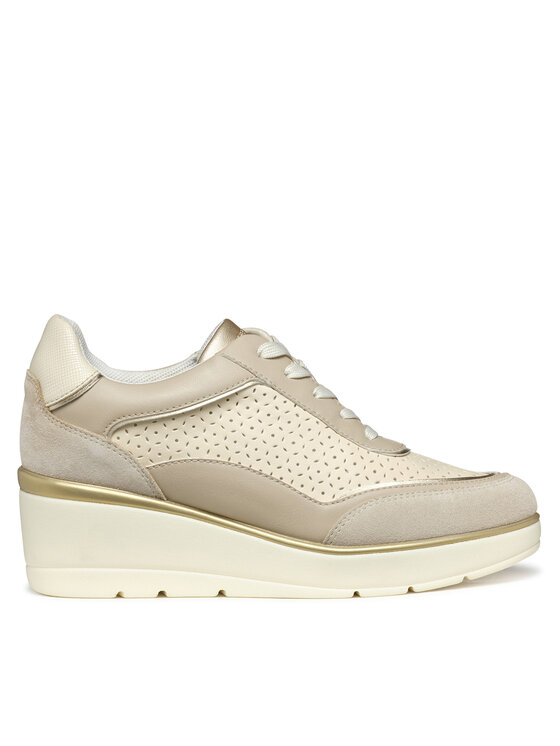 Geox Sneakersy Geox D Ilde D55RAB 05422 C5AH6 Beżowy