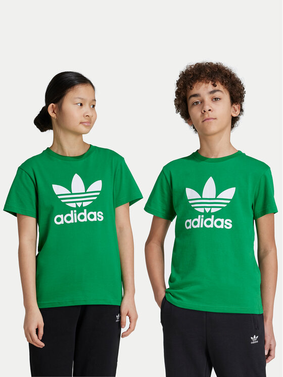 adidas adidas T-shirt Trefoil IY4003 Zelena Regular Fit