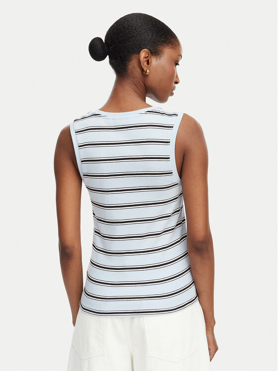 Tommy Hilfiger Tommy Hilfiger Τοπ Multistripe WW0WW50025 Μπλε Slim Fit