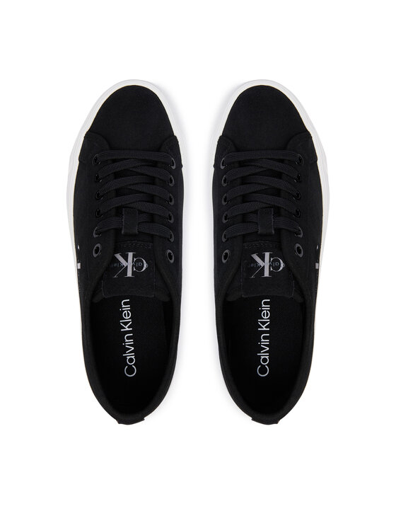 Calvin Klein Laisvalaikio batai Calvin Klein Vulc Flatf Laceup Suede HW0HW03088 Juoda
