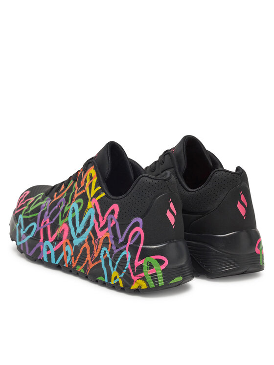 Skechers Снікерcи Skechers Uno Lite-Spread The Love 314064L/BKMT Чорний