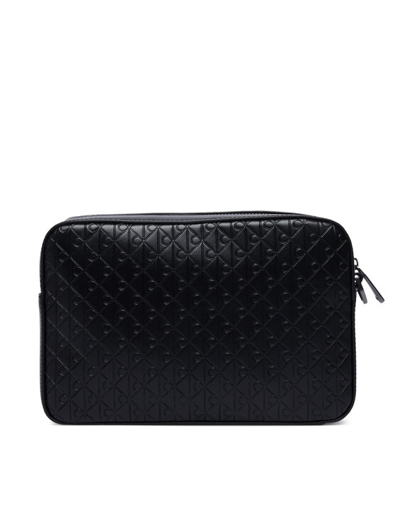 Calvin Klein Brašna Calvin Klein Refined Emblem Mix Pouch W/ Hand LV04D1369G Černá