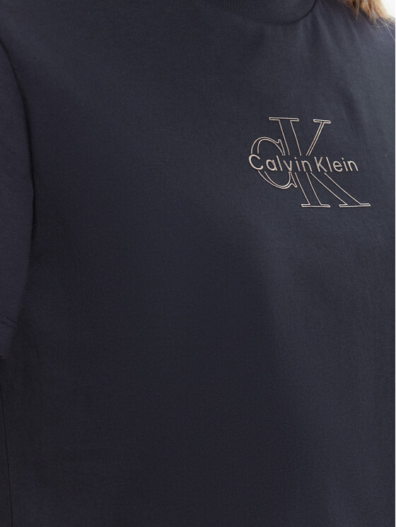 Calvin Klein Jeans Calvin Klein Jeans Camiseta Classic Monologo LV047D873G Azul marino Regular Fit