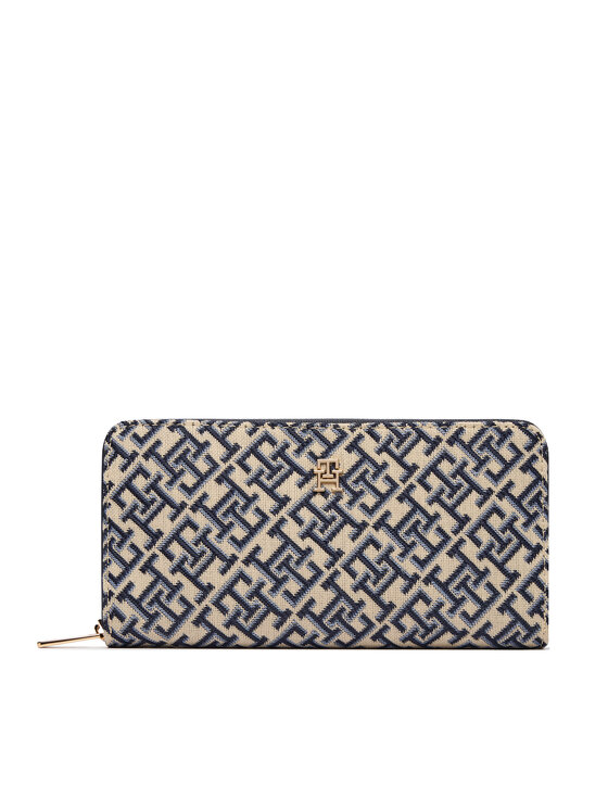 Tommy Hilfiger Peňaženka Tommy Hilfiger Th Icon Lrg Za Jacquard AW0AW18796 Tmavomodrá