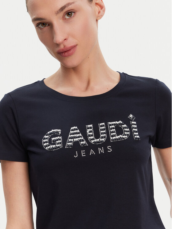 Gaudi Gaudi Футболка 511BD64021 Cиній Regular Fit