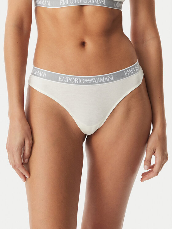Emporio Armani Underwear Emporio Armani Underwear Conjunto de bragas brasileñas EW000404 AF19026 M0082 Blanco