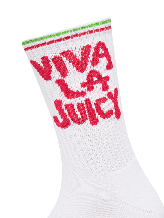 Juicy Couture Довгі шкарпетки Juicy Couture Viva JCAXS125718 Білий