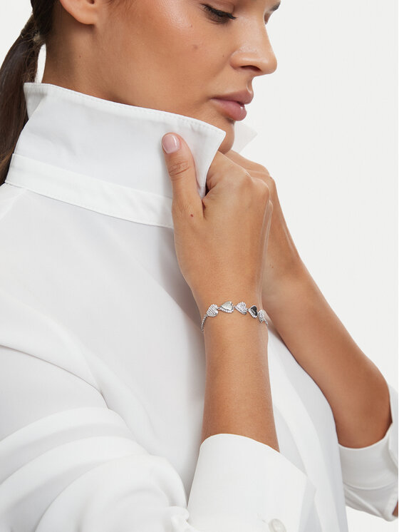 Guess Zapestnica Guess JUBB06 071JW Srebrna