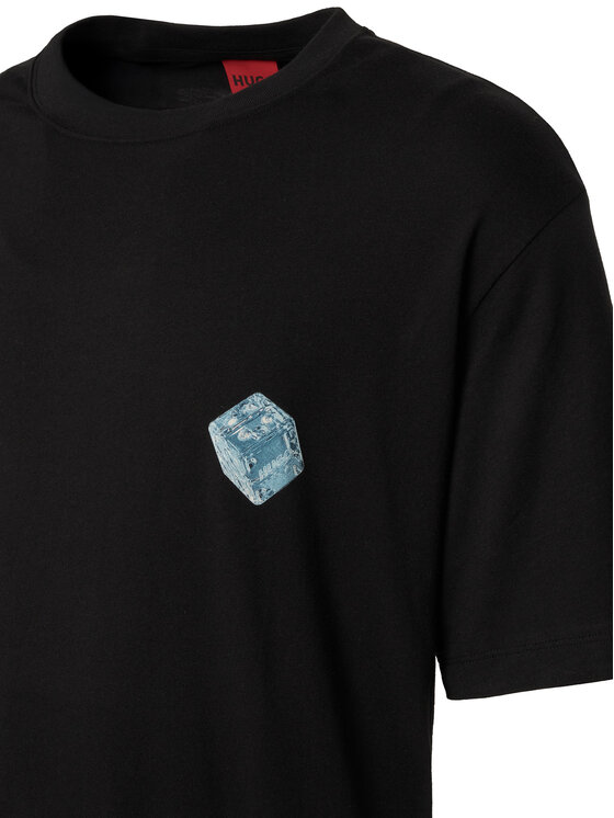 HUGO HUGO Camiseta Doudi 50568720 Negro Relaxed Fit