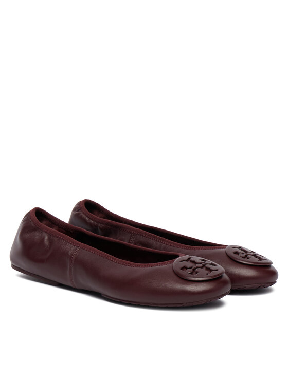 Tory Burch Балетки Tory Burch Reva 174536 Бордовий