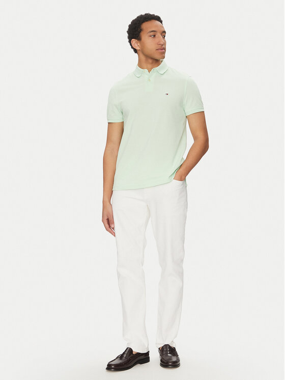 Tommy Hilfiger Tommy Hilfiger Polo majica 1985 MW0MW17770 Zelena Regular Fit