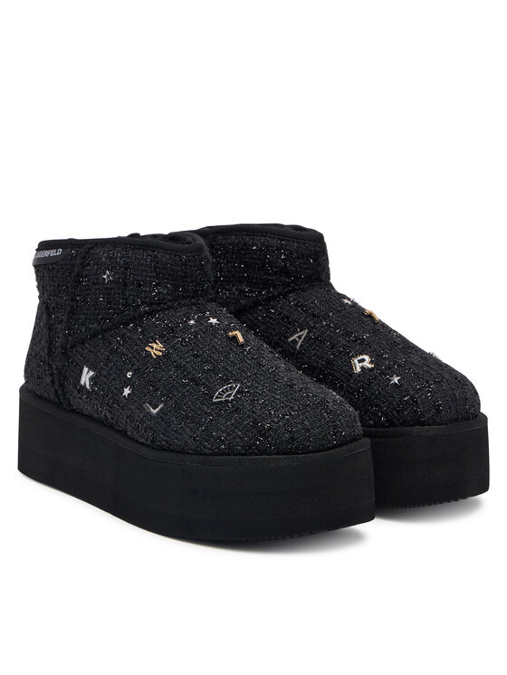 KARL LAGERFELD Sniega zābaki KARL LAGERFELD Thermo Charms & Studs KL48524B Melns