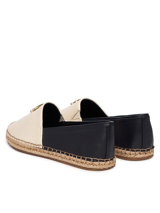Tommy Hilfiger Espadrile Tommy Hilfiger Th Logo Leather Espadrille FW0FW09246 Pisana