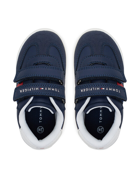 Tommy Hilfiger Sneakers Tommy Hilfiger Stripes Low Cut Lace Velcro Sneaker T1X9-33840-1269 M Blu scuro