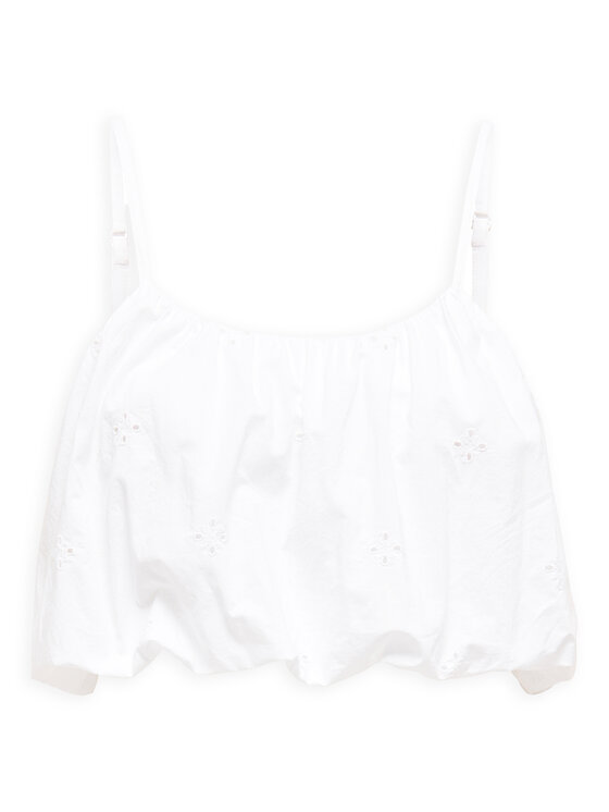 ONLY ONLY Top Lou 15342566 Bijela Cropped Fit