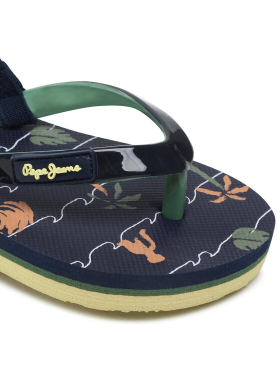 Pepe Jeans Босоніжки Pepe Jeans Beach Palms Boy K PBS70052 Cиній