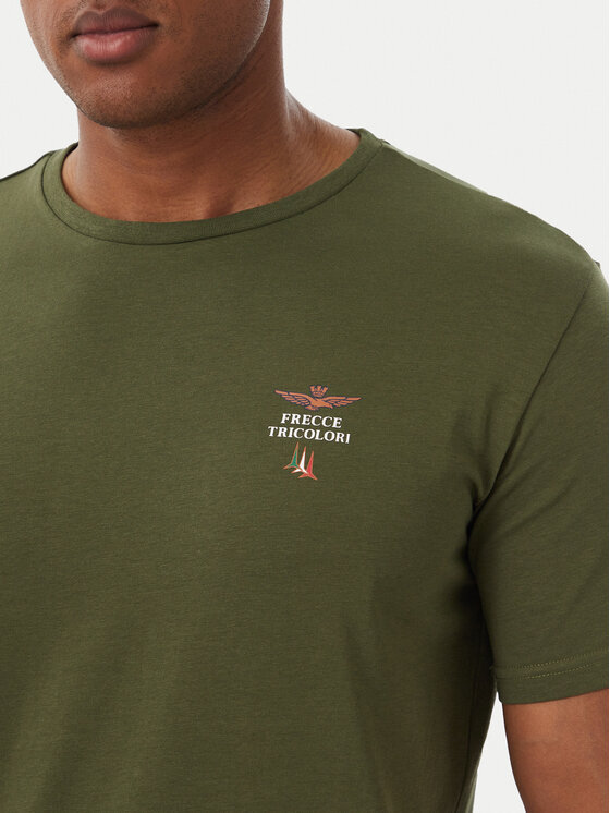 Aeronautica Militare Aeronautica Militare Camiseta Girocollo AM1UTI005 Caqui Regular Fit