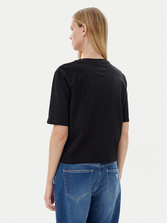 Guess Guess Футболка V4BI21 I3Z14 Чорний Relaxed Fit