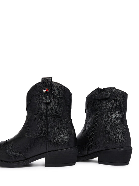 Tommy Hilfiger Kowbojki Tommy Hilfiger T3A5-35195-0036 Czarny