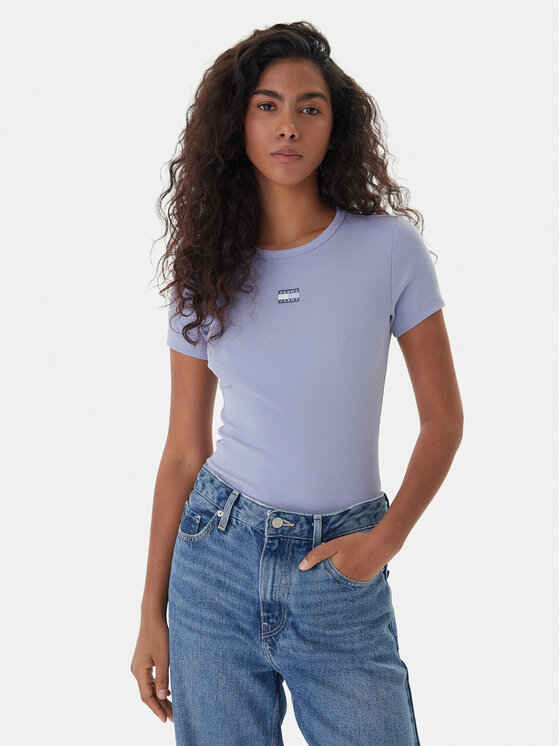 Tommy Jeans Tommy Jeans Camiseta Badge DW0DW17881 Azul Slim Fit