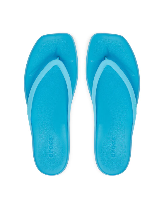 Crocs Šlepetės per pirštą Crocs Miami Frosted Flip 211474 Mėlyna