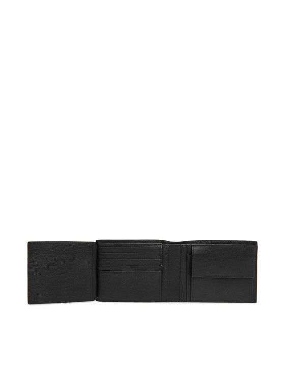 Calvin Klein Portofel Calvin Klein Emblem Hw Trifold W/ Coin LV04D1283G Negru