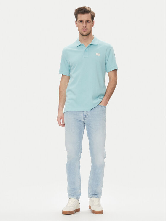 Calvin Klein Jeans Calvin Klein Jeans Polo marškinėliai J30J327040 Žydra Regular Fit