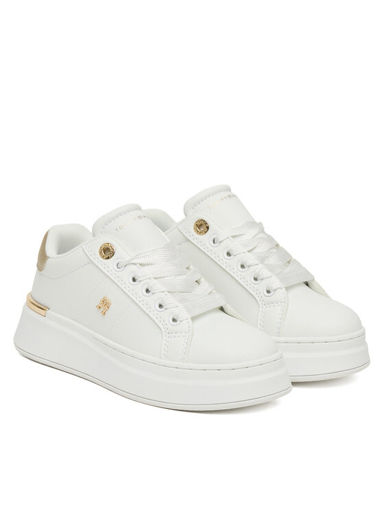 Tommy Hilfiger Sneakersy Tommy Hilfiger T3A9-34253-1355 M Biały