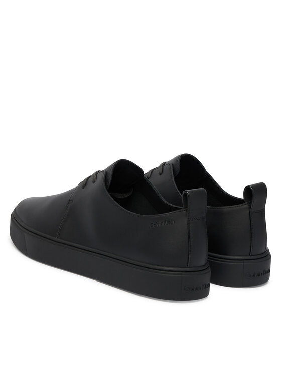 Calvin Klein Sneakersy Calvin Klein Hybrid Clean Cup Derby Lth HM0HM02011 Czarny
