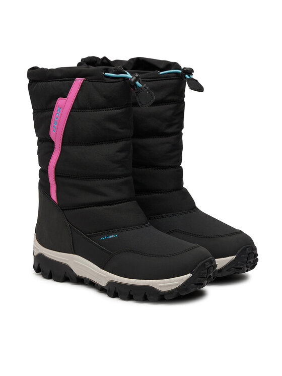 Geox Snehule Geox J Himalaya Girl B Ab J26FTA 0FU54 C0922 M Čierna