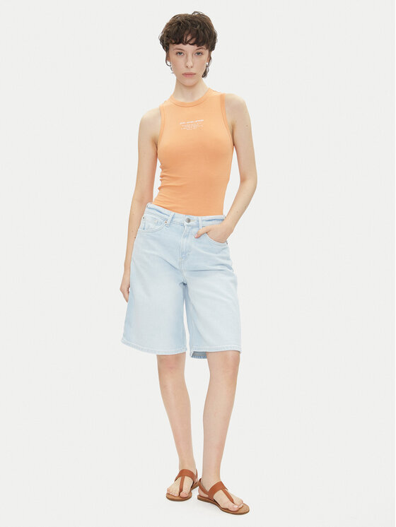 Pepe Jeans Pepe Jeans Top Viv PL506032 Arancione Slim Fit