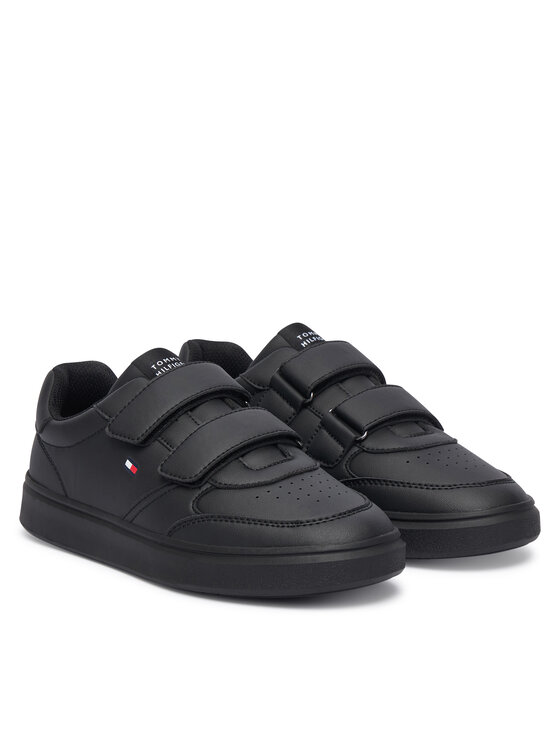 Tommy Hilfiger Сникърси Tommy Hilfiger Low Cut Velcro Sneaker T3X9-35240-1355 S Черен