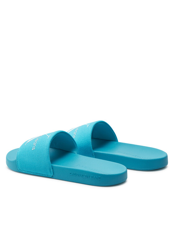 Calvin Klein Jeans Chanclas Calvin Klein Jeans Slide Monogram Co YW0YW00103 Celeste