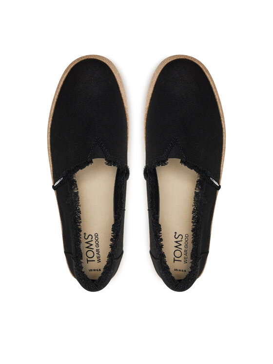 Toms Еспадрильї Toms Valencia 10019795 Чорний