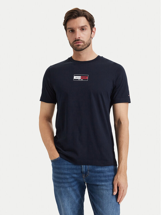 Tommy Hilfiger Tommy Hilfiger Camiseta Brand Love MW0MW44882 Azul marino Regular Fit