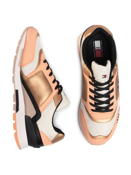 Tommy Hilfiger Laisvalaikio batai Tommy Hilfiger LH Retro Trainer FM0FM02829 Oranžinė