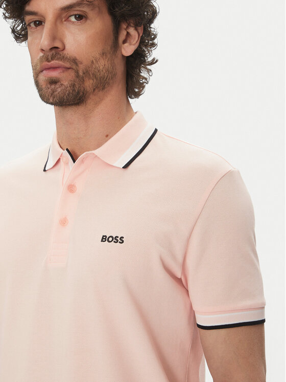 BOSS BOSS Поло Paddy 50469055 Рожевий Regular Fit