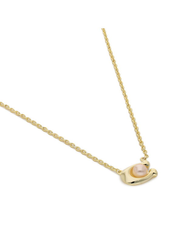 Coach Намисто Coach Pearl Signature C Pendant Necklace 37341916GLD651 Золотий