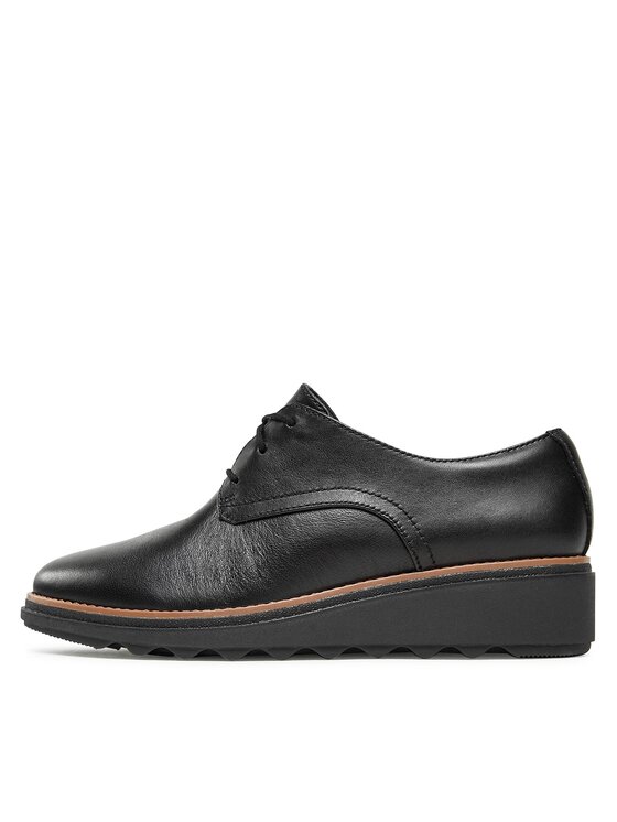 Clarks Оксфорди Clarks Sharon Rae 261754164 Чорний
